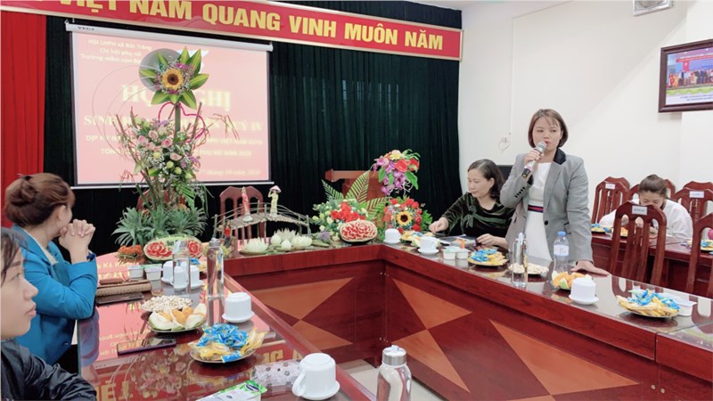 Công đoàn nhà trường tổ chức hội nghị sinh hoạt hội viên quý IV.